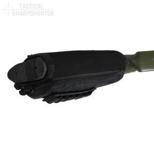 Sniper Stockpack - Black - Synthetic Suede Cheekpad-Stock Packs-Tactical Sharpshooter