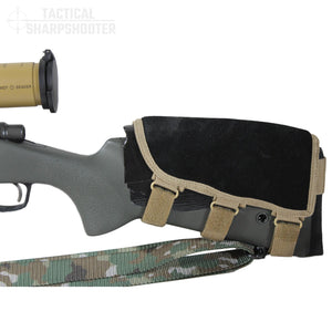 Sniper Stockpack - Multicam w/ Leather Suede Cheekpiece-Stock Packs-Tactical Sharpshooter