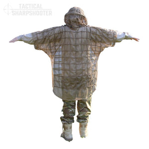 Ghillie Suit Foundation Jacket with Removable Hood-Ghillie-Tactical Sharpshooter