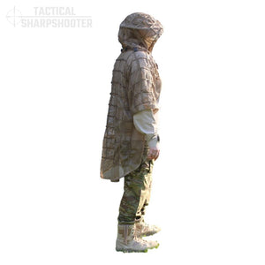 Ghillie Suit Foundation Jacket with Removable Hood-Ghillie-Tactical Sharpshooter
