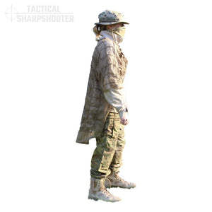 Ghillie Suit Foundation Jacket with Removable Hood – Tactical